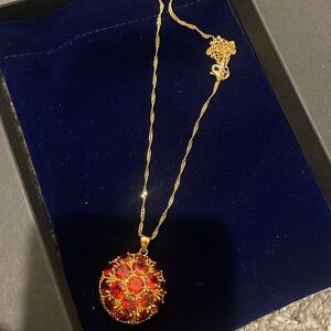 Ruby red pendent